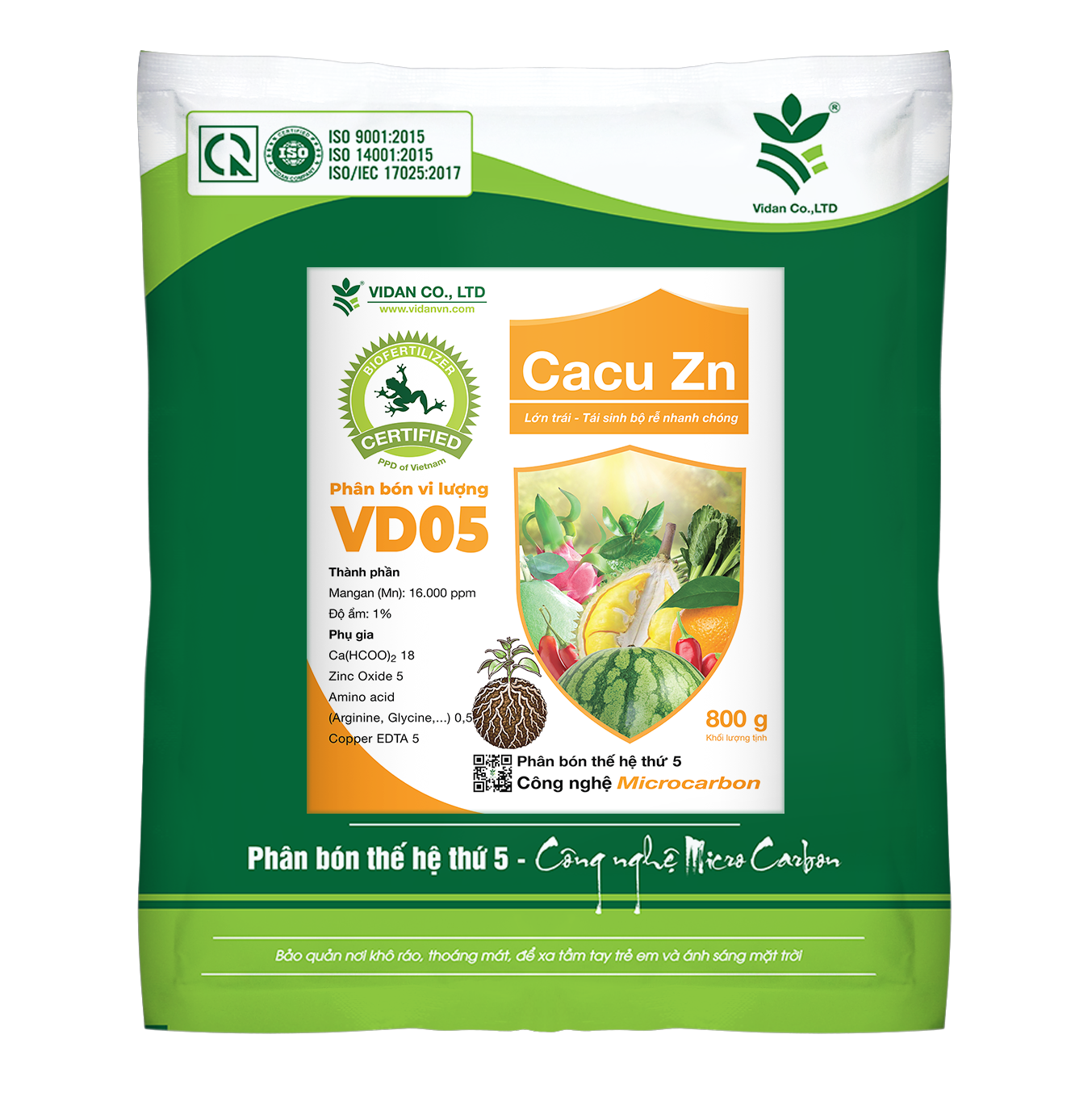 CACU-ZN (800g) - Phục hồi, tái sinh bộ rễ nhanh