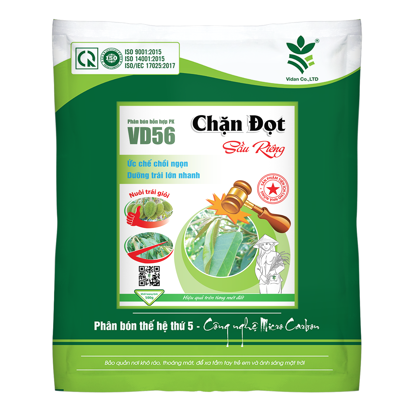 CHẶN ĐỌT SẦU RIÊNG (500g) - Ức chế chồi ngọn, dưỡng trái lớn nhanh