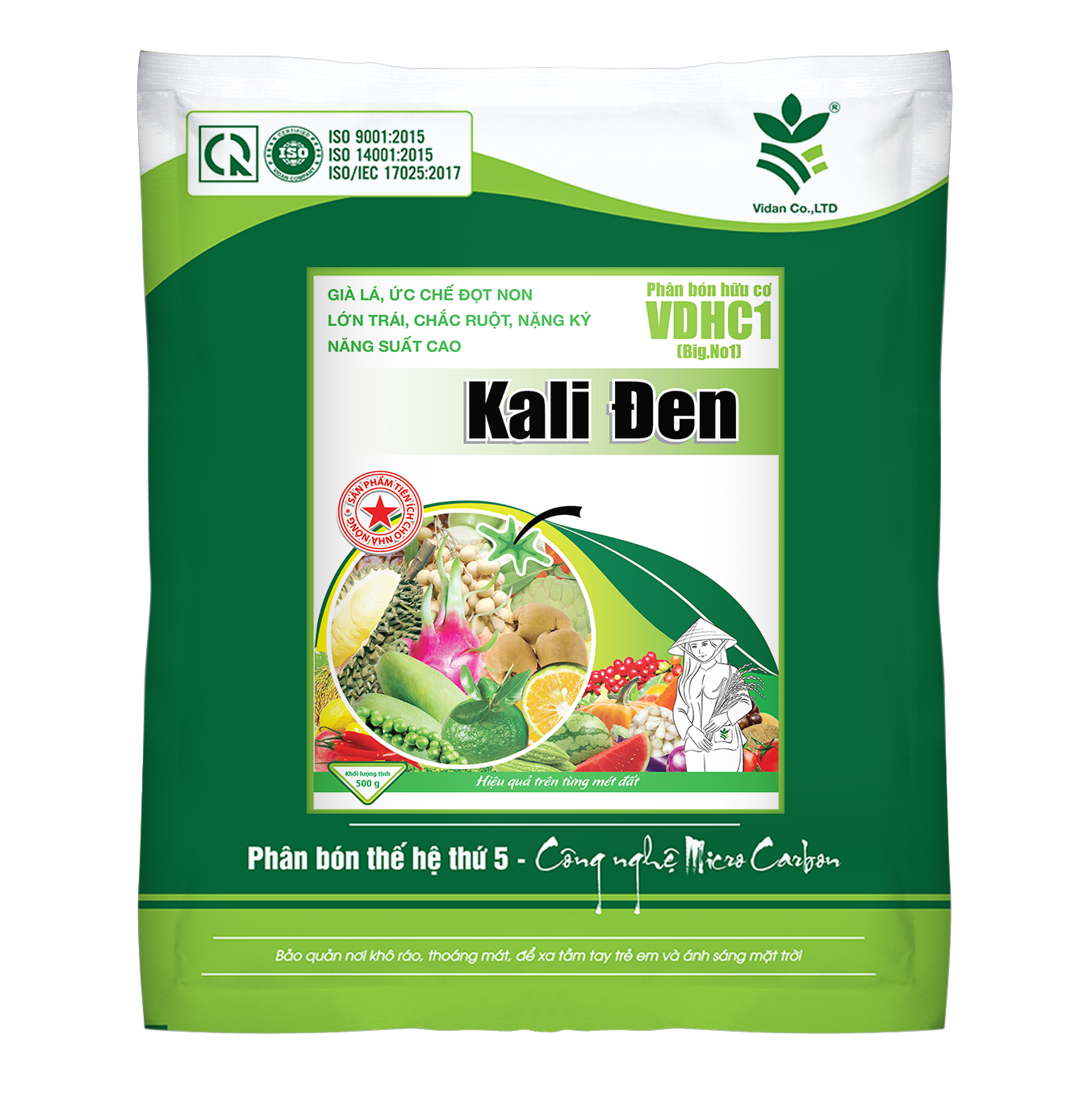 KALI ĐEN (500g) - Trái lớn, chín đều, chắc ruột, nặng ký, lên màu đẹp, năng suất cao